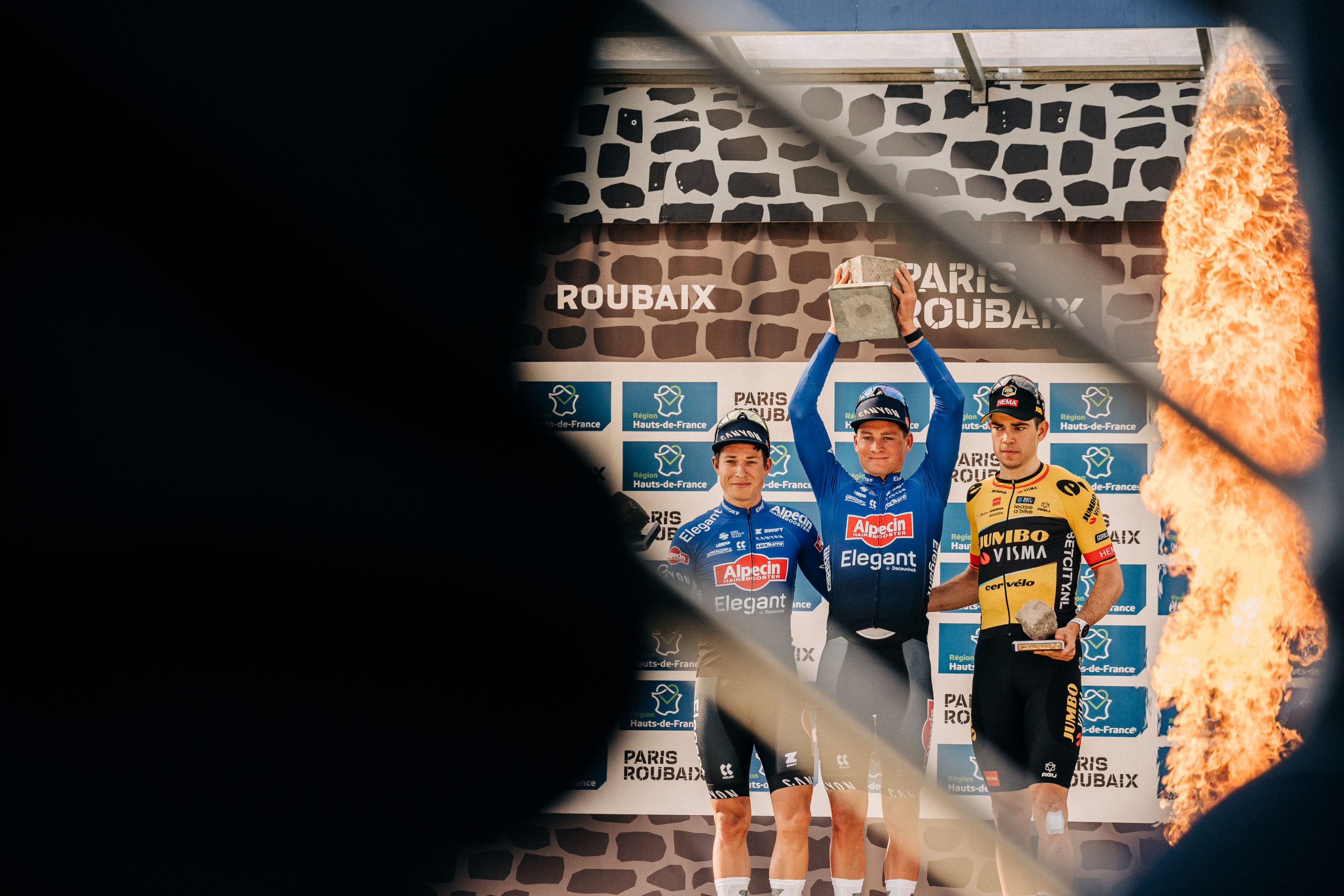 Paris-Roubaix podium