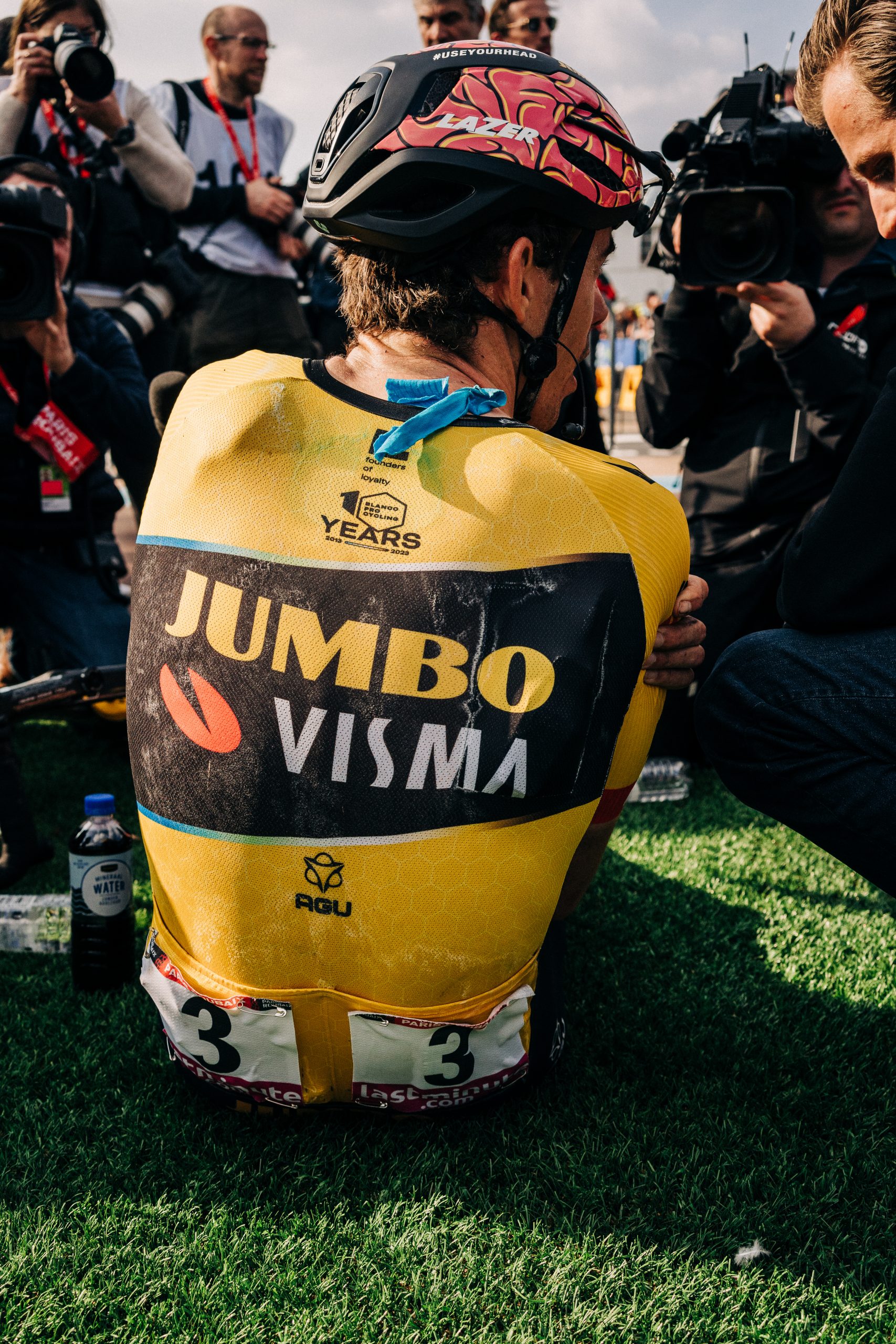 Jumbo Visma rider at Paris-Roubaix